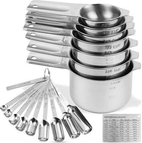 Amazon Smithcraft Measuring Cups And Spoons Set Stainless Steel