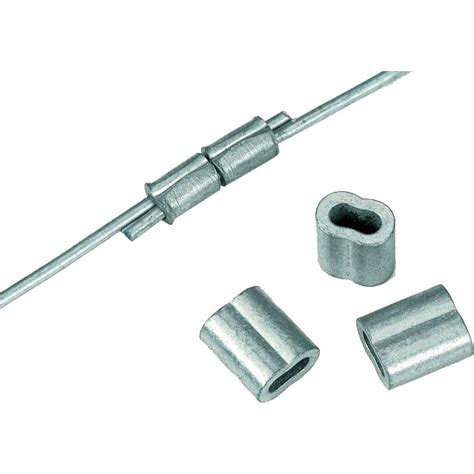 Crimp Sleeve For Wire Silver 100 Pack