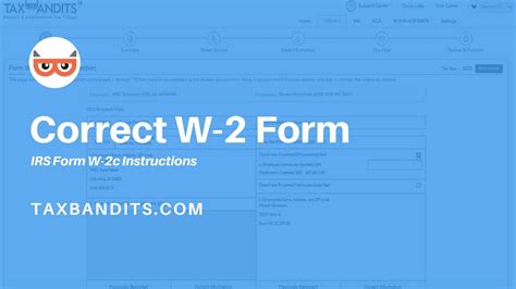 How To Submit A W2 Correction