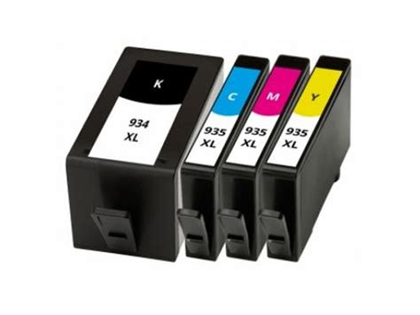 Pack 4 Tinteiros Compatíveis HP 934XL 935XL C2P23AE C2P24AE C2P25AE