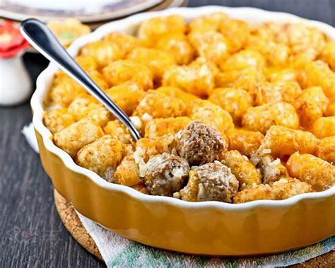 Cheesy Meatball Tater Tot Casserole Artofit