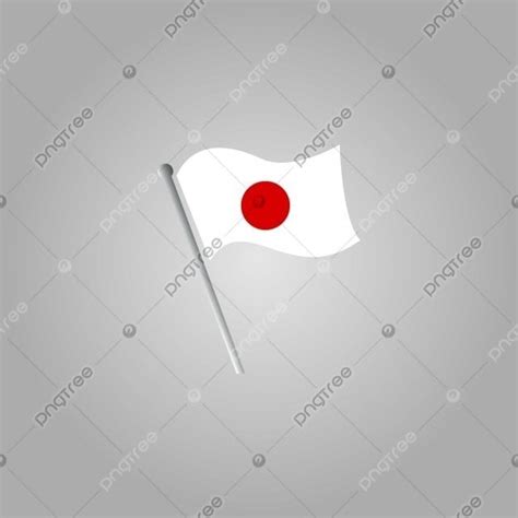 National Emblems Vector Art PNG, Japan Flag Vector Illustration Colors ...