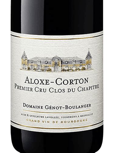 Domaine Génot Boulanger Aloxe Corton Premier Cru Clos du Chapître