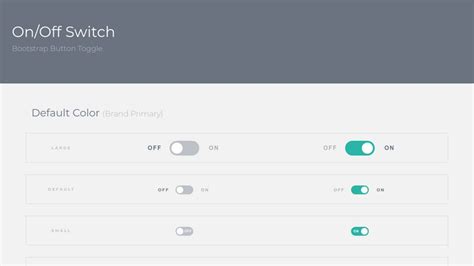 Bootstrap Button Toggle Onoff Switch