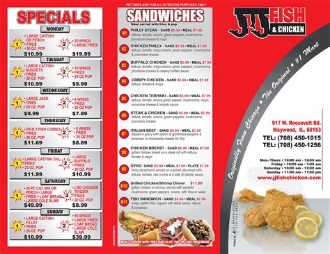 JJ Fish & Chicken menu in Bellwood, Illinois, USA