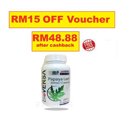 Rm After Cashback Exp Bioversa Mono Papaya Leaf Extract