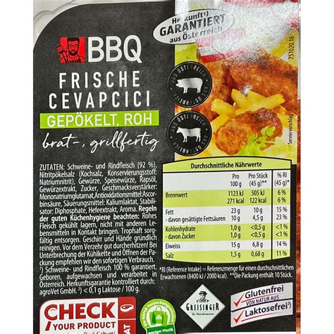 ROKSH Schwein Spezialitäten BBQ Frische Cevapcici 450g