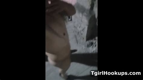 Mature Transgender Quick Smoke Walking The Neighbourhoo