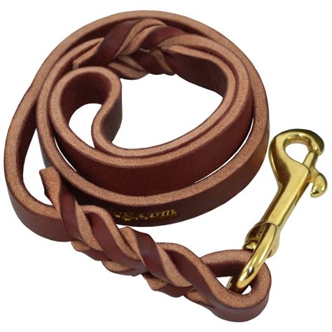 Leather Dog Training Leash - 4 Foot | Dog Lead - J&J Dog Supplies