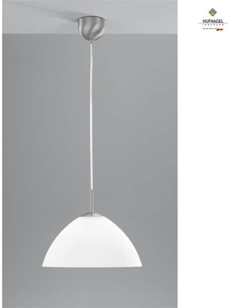 Hufnagel Leuchten Glas Pendelleuchte Ø 32cm Höhe 120cm E27 opalweiß