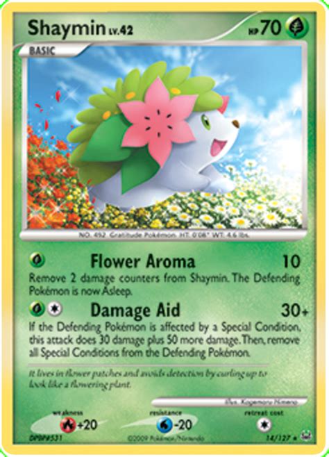 Shaymin Platinum Pokemon Card