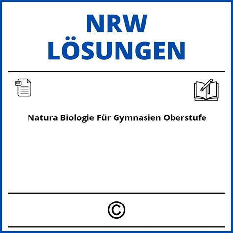 Klett Natura Oberstufe L Sungen Nrw