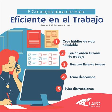 Consejos Para Ser M S Eficiente En El Trabajo Map