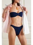 Hunza G Jean Seersucker Bandeau Bikini Net A Porter