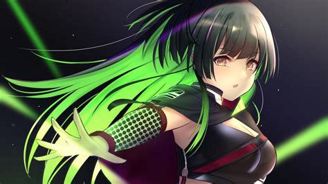 Green Anime Pictures Beautiful Green Anime Girl Wallpaper Bodaqwasuaq