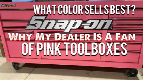 Snap On Dealer Talks Best Selling Toolbox Colors And Why Pink Is His