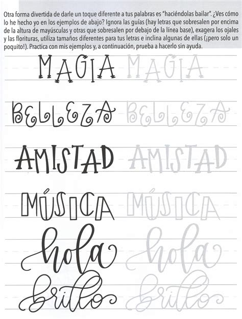 Caligrafía moderna y lettering Tipos de letras Estilos de letras