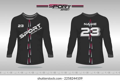 Soccer Jersey Front Back Concept Long Stock Vector (Royalty Free ...