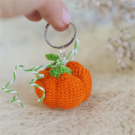 Pumpkin The Crochet Keychain Lacigogne