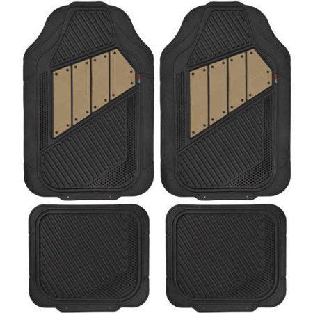 Motor Trend FlexTough 2 Tone Rubber Car Floor Mats For Auto Heavy Duty