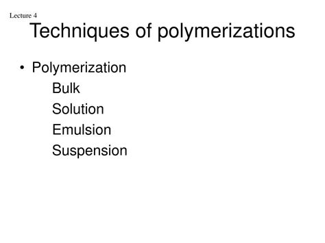 Ppt 高等高分子化學 Advanced Polymer Chemistry Powerpoint Presentation Id