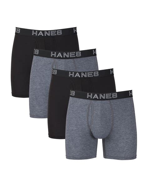 Hanes Ultimate Men S 4 Pack Comfort Flex Fit Boxer Briefs With Total