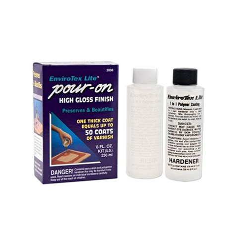 Envirotex Lite Pour On High Gloss Resin Artist And Craftsman Supply