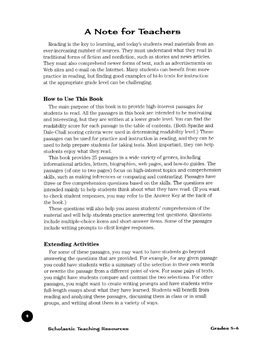 Hi Lo Passages To Build Reading Comprehension Grades By