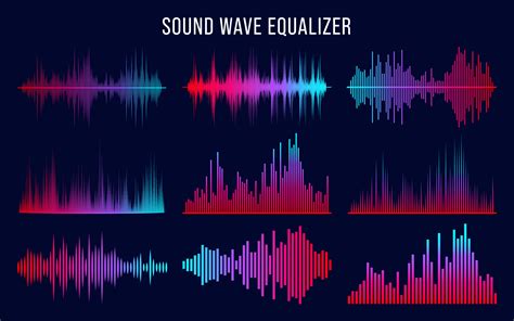 Sound Waves Music Interface Elements Graphic by adopik · Creative Fabrica