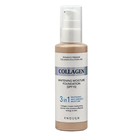 Осветляющий тональный крем с коллагеном Enough Collagen 3in1 Whitening ...