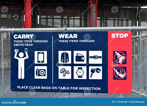 Security Check Sign Stock Photo Image Of Check Plane 111254140