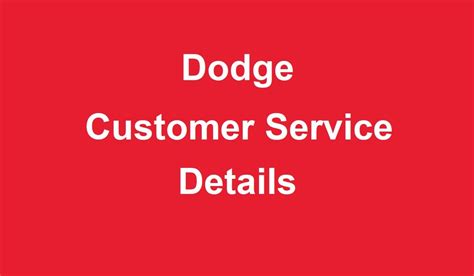 Dodge Customer Service Number : r/Dodge