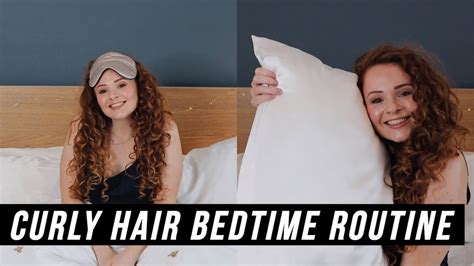 My Curly Hair Bedtime Routine For Long Hair How To Sleep With Curly