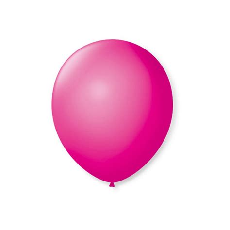 Balao De Festa Latex Liso Rosa Shock Unidades Elo