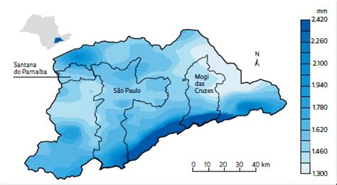 Distribui O Espacial Dos Ndices Pluviom Tricos Na Rmsp Fonte