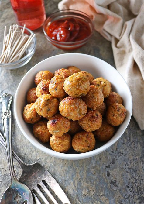 Spicy Baked Chicken Meatballs Recipe Savory Spin