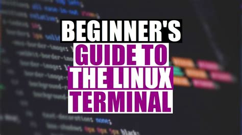 Beginner S Guide To The Linux Terminal Youtube