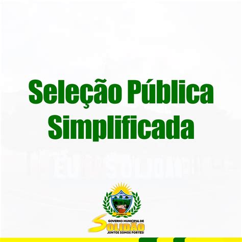 Notícias Prefeitura Municipal de Solidão