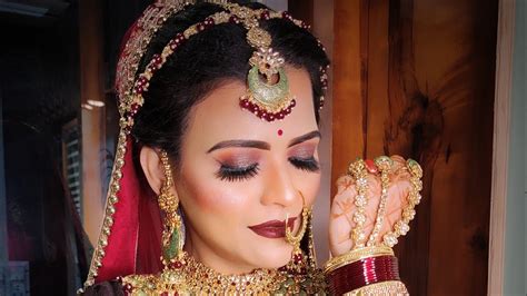 Real Bridal Makeup Step By Step For Beginners Bridal Makeup Tutorial Youtube