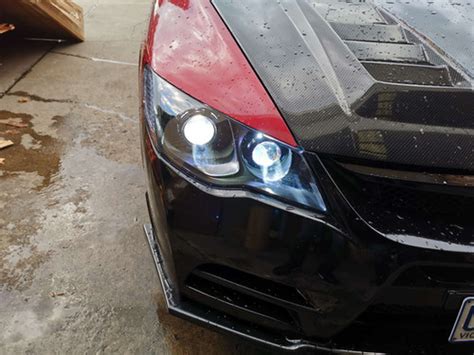 Honda Civic Fd Headlights With Rgb Bulbs Sk Performance