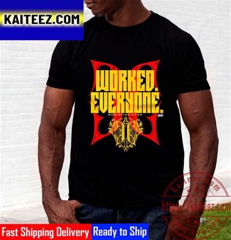 AEW Christian Cage Worked Everyone Vintage T-Shirt - Kaiteez