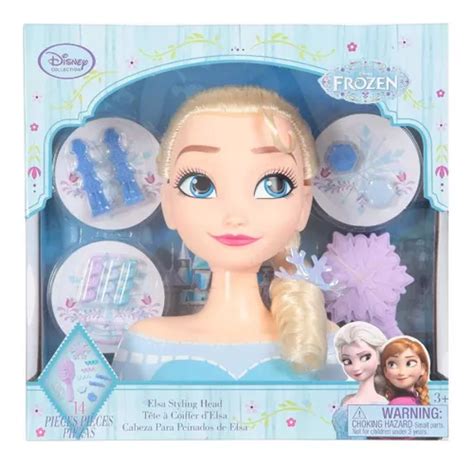 Muñeca Cabeza Para Peinados Elsa Frozen 2 Disney Collection Meses sin