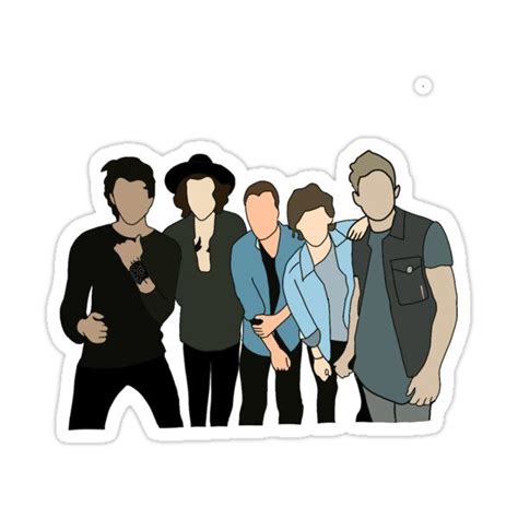 One Direction Sticker Sticker For Sale By Annieoliveira One