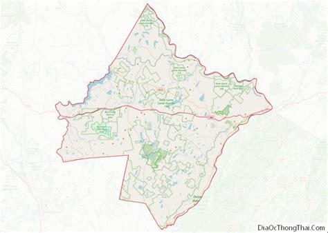 Map of Pike County, Pennsylvania - Thong Thai Real