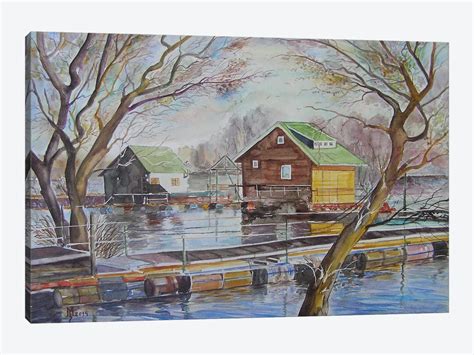 Live On The Water Canvas Art By Zoran Mihajlovic Muza Icanvas