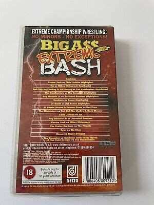 Ecw Big Ass Extreme Bash Vhs Wrestling Video Wwe Picclick Uk