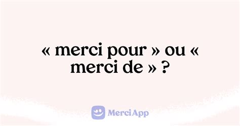 Crit On Merci Pour Ou Merci De Merciapp