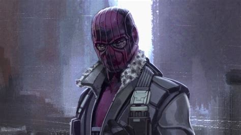 Baron Zemo in his mask | Concept Art for Disney+ The Falcon and The ...