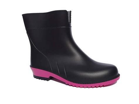 Резиновые сапоги женские черные короткие (ID#919188675), цена: 355 ...