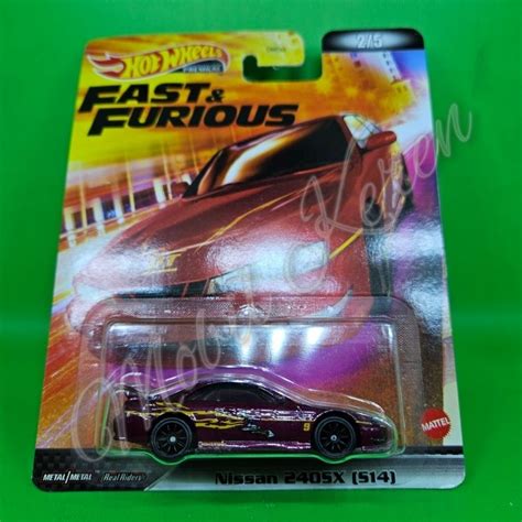 Jual Hot Wheels Premium Fast Furious Nissan Sx S Maroon Karet Shopee Indonesia